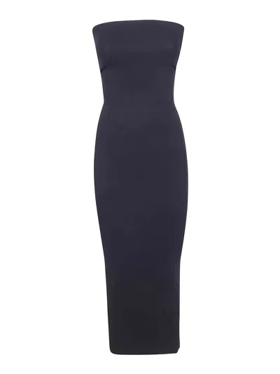 Entire Studios Bandeau Midi Dress In Black