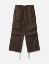 Entire Studios Drawstring Cargo Trousers In Brown