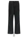 Entire Studios Barren Cargo Cotton Trousers In Black