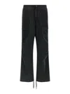Entire Studios Barren Cargo Cotton Trousers In Black