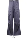 Entire Studios Drawstring Cargo-pocket Trousers In Blue