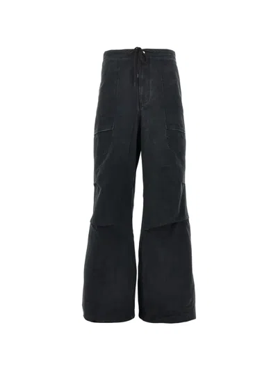 ENTIRE STUDIOS BARREN MATTE BLACK CARGO PANTS