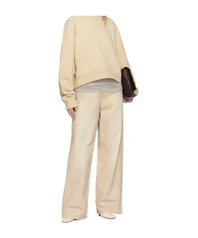 Entire Studios Beige Box Crew Sweatshirt In Neutral