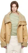 ENTIRE STUDIOS BEIGE BULK SHEARLING JACKET