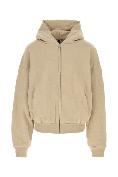 Entire Studios Beige Cotton Thermal Sweatshirt In Brown