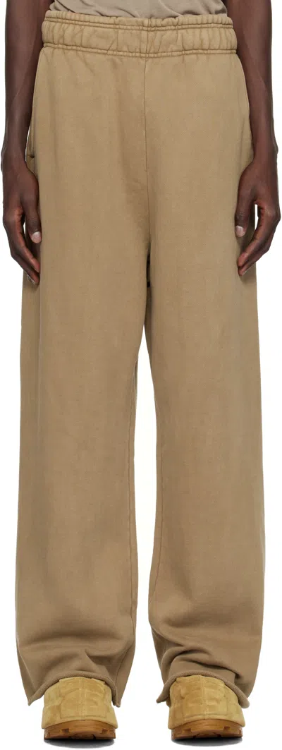 Entire Studios Beige Full Sweatpants In Cork