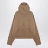 Entire Studios Beige Zip-up Sweatshirt In