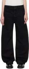 Entire Studios Asset Straight-leg Jeans In Black