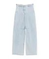 Entire Studios Gem Logo-patch Belt-loop Jeans In Blue
