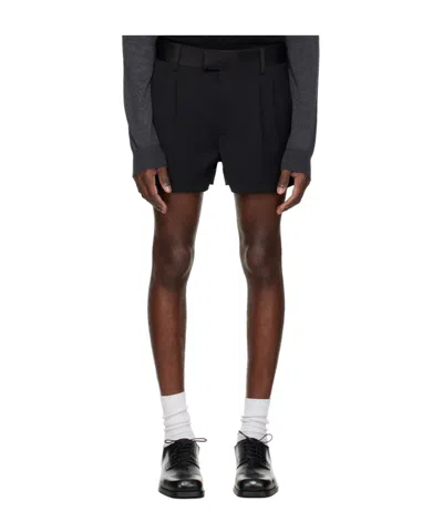 Entire Studios Belt Loop Shorts In Black