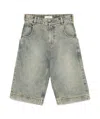 Entire Studios Surface Belt Loops Washed Pockets Shorts In Gray