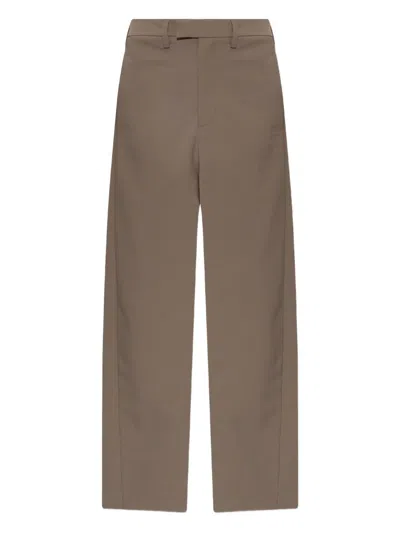 Entire Studios Belt-loops Trousers In Brown