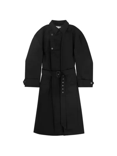 Entire Studios Belted Trench Coat In Black