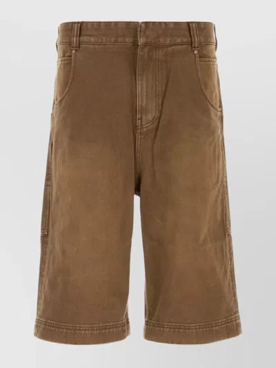 ENTIRE STUDIOS BERMUDA SHORTS WITH KNEE LENGTH AND POCKETS