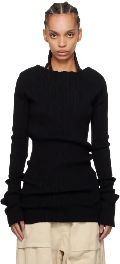 Entire Studios Black Arches Sweater