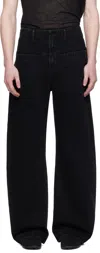 Entire Studios Black Asset Jeans In Magnetite