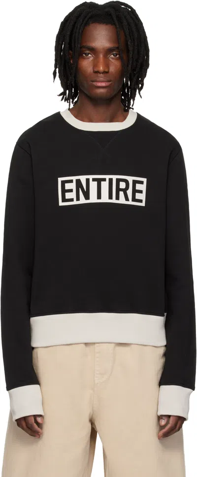 Entire Studios Contro Crew Sweatshirt In Black