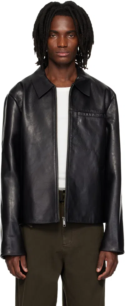 Entire Studios Black Corehide Leather Jacket