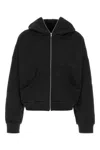 Entire Studios Black Cotton Oversize Sweatshirt In Black