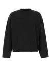 Entire Studios Black Cotton Oversize T-shirt In Soot