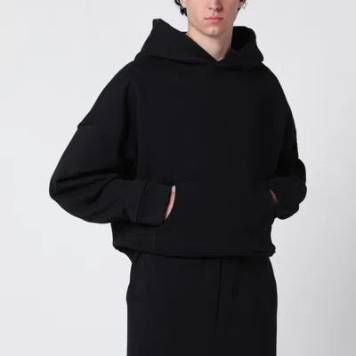 Entire Studios Washed Black Cotton Sweatshirt Men