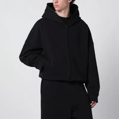 Entire Studios Black Cotton Zip-up Hoodie Men