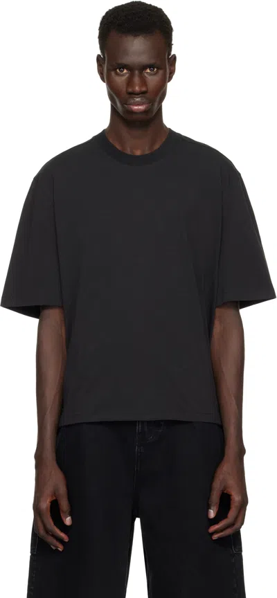 Entire Studios Black Dart T-shirt In Soot