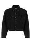 Entire Studios Black Denim Jacket In Black