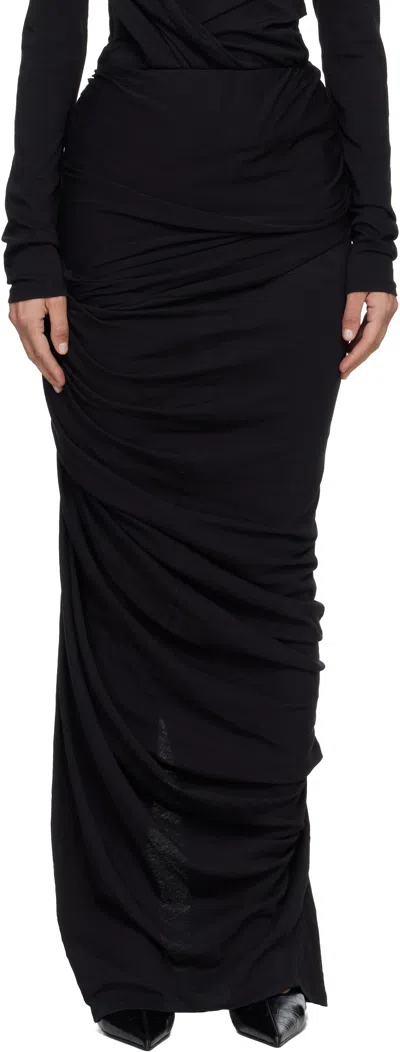 Entire Studios Black Dia Maxi Skirt