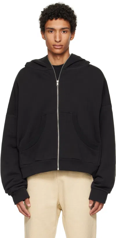 Entire Studios Black Eternal Zip Hoodie