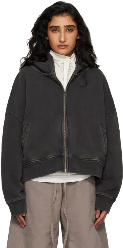 Entire Studios Black Eternal Zip Hoodie
