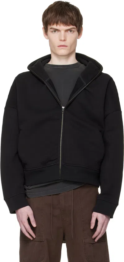 Entire Studios Black Eternal Zip Hoodie