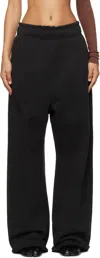 Entire Studios Black Full Sweatpants In Soot