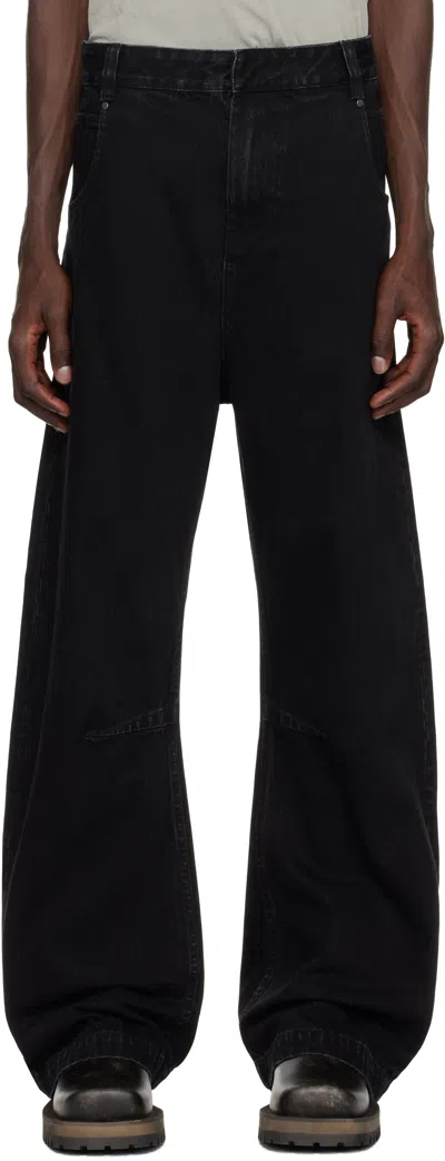 Entire Studios Black Gem Jeans In Magnetite