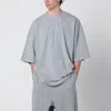 Entire Studios Black Grey Boxy T-shirt In Gray