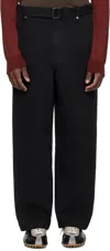 Entire Studios Black Gully Trousers In Black