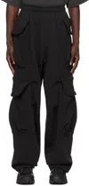 ENTIRE STUDIOS BLACK HEAVY GOCAR CARGO PANTS