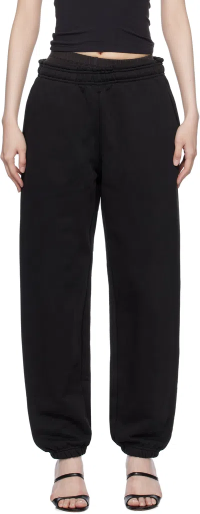 Entire Studios Black Heavy Sweatpants In Soot