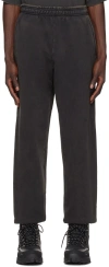 Entire Studios Black Heavy Sweatpants In Washed Black