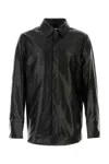 Entire Studios Black Legacy Leather Shirt In Black