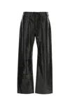 Entire Studios Leather Trousers In Black
