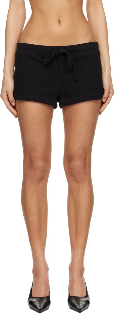 Entire Studios Black Lightweight Micro Shorts