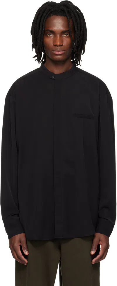 Entire Studios Black Mao Dart Shirt