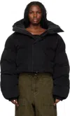 Entire Studios Hooded Down Jacket In Iron