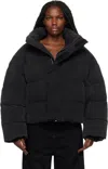 Entire Studios Black Mml Puffer Down Jacket In Iron