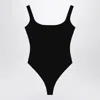 Entire Studios Nylon-blend Sleeveless Bodysuit In Grey