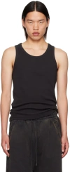 ENTIRE STUDIOS BLACK RIB TANK TOP