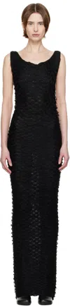 Entire Studios Square Neck Sleeveless Maxi Dress In Black