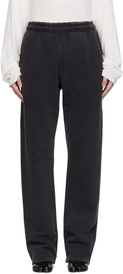 Entire Studios Black Straight-leg Sweatpants