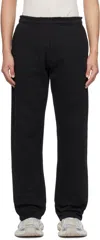 Entire Studios Black Straight-leg Sweatpants In Soot